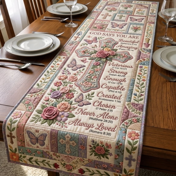 Christian Faith Quilted Table Runner