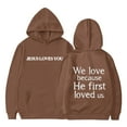 thumbnail image 1 of Christian Faith Religious God Sweatshirt Trust In The Lord Graphic Hoodies Jesus Pullover Sweater Long Sleeve Trendy Pullover Tops Fall Winter Outfit Outwear Festival Gifts for Little Boys Girls, 1 of 4