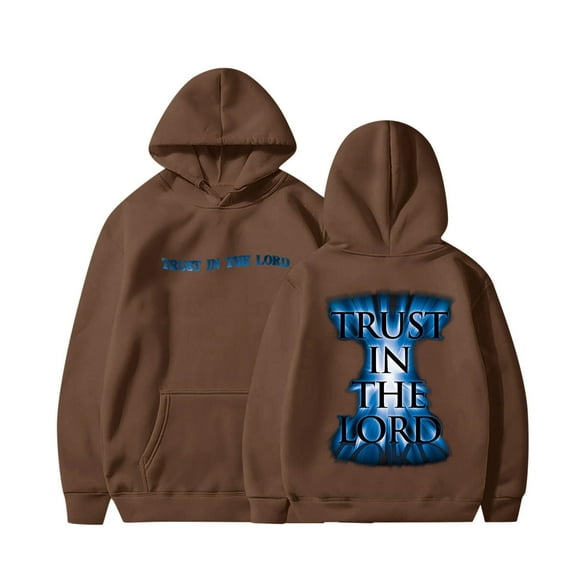 Christian Faith Sweatshirt Baby Trust in The Lord Hoodie Jesus Pullover Sweater Long sleeve Casual Tops Fall Spring Winter Clothes Festival Gifts for Toddler Kids Boys Girls