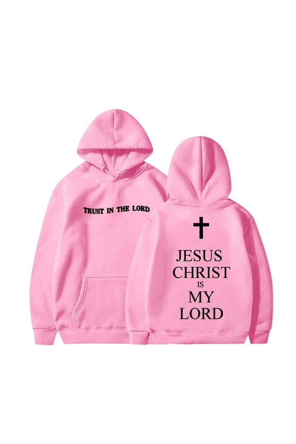 Christian Faith Sweatshirt Baby Trust in The Lord Hoodie Jesus Pullover Tops Warm and Cozy Hooed Jacket Winter Baby Essentials New Years Gifts for Boys Girls