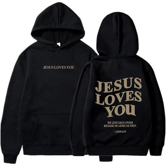 Christian Faith Sweatshirt Jesus is King Hoodie Jesus Loves You Sweater, Faith Over Fear Hoodie