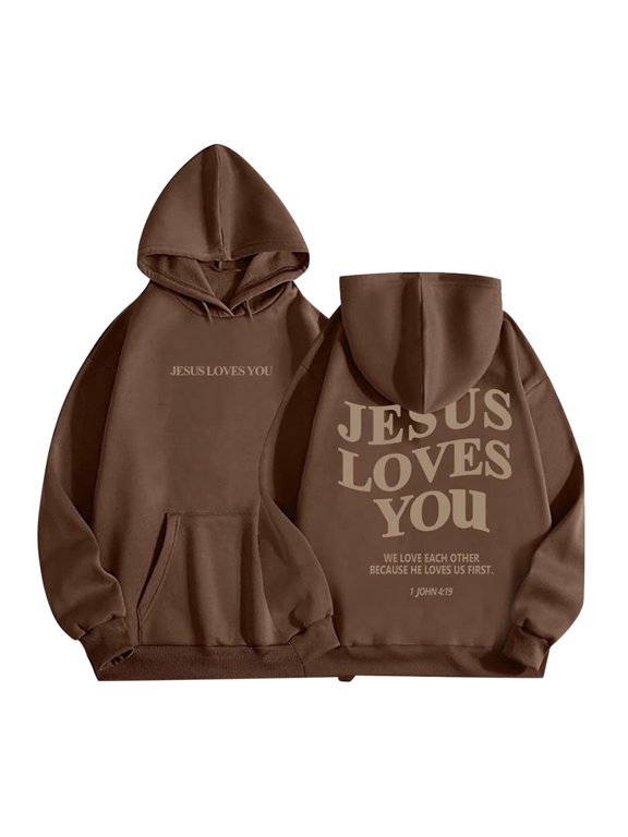 Christian Faith Sweatshirt Trust in The Lord Hoodie Jesus Pullover Tops Casual Jacket Coats Toddler Winter Clothes New Years Gifts for Little Boys Girls