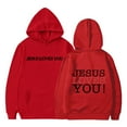 thumbnail image 1 of Christian Faith Sweatshirt Trust In The Lord Print Hoodies Jesus Pullover Sweater Warm and Cozy Hooed Jacket Fall Winter Clothes Christmas Gifts for Boys Girls, 1 of 4