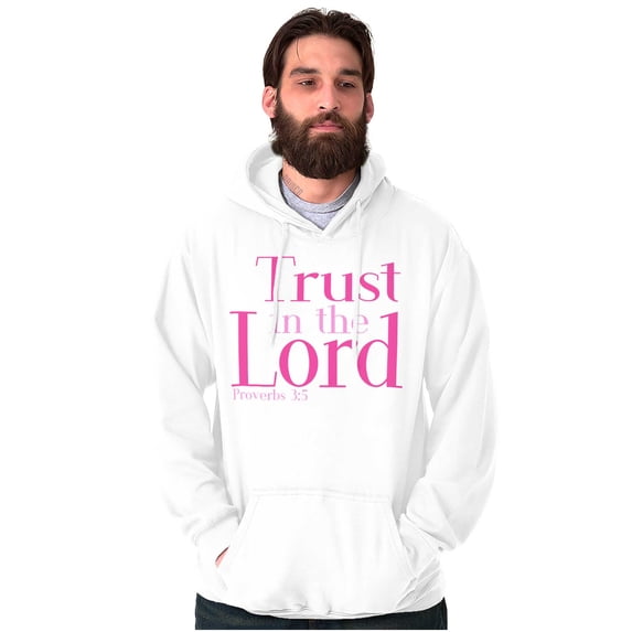 Christian Faith Trust in the Lord Unisex Plus Fleece Graphic Hoodie Brisco Brands 3X