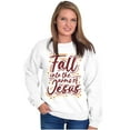 thumbnail image 1 of Christian Fall Into The Arms of Jesus Women Crewneck Sweatshirt Brisco Brands X, 1 of 6