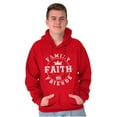 thumbnail image 1 of Christian Family Faith Friends Flag Unisex Plus Size Hoodie Brisco Brands 4X, 1 of 6