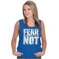 thumbnail image 1 of Christian Fear Not Psalm Scripture Tank Top T Shirts Men Women Brisco Brands S, 1 of 6