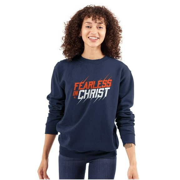 Christian Fearless in Christ Jesus Sweatshirt for Men or Women Brisco Brands S