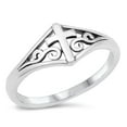 thumbnail image 1 of Christian Filigree Swirl Cross Ring .925 Sterling Silver Band Jewelry Female Male Unisex Size 7, 1 of 4