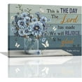 Christian Floral Decor Wall Art Scripture Bible Verse Wall Decor