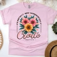 thumbnail image 1 of Christian Floral Graphic T-Shirt Fearfully and Wonderfully Made, Light Pink, Size 3XL, 1 of 6