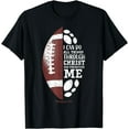 thumbnail image 1 of Christian Football Gifts Teen Boys Kids Men Religious Verse T-Shirt, 1 of 3