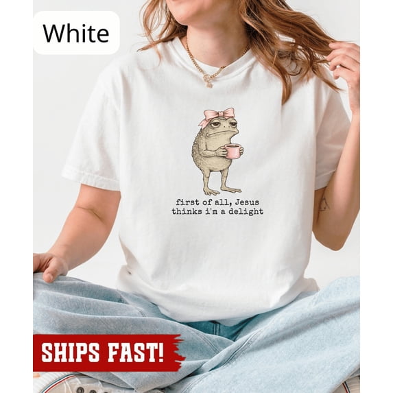 Christian Frog Christ Thinks Im A Delight T-Shirt - Walmart.com