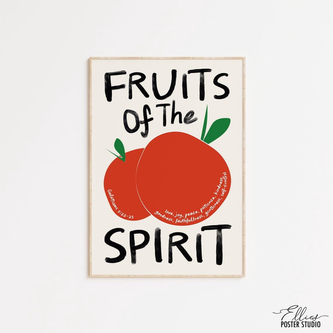 Scripture Soul Christian Fruits Of The Spirit Scripture Poster , Poster Print Only ...