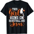 thumbnail image 1 of Christian Funny Basketball Girls Women Game Day T-Shirt Black 2X-Large, 1 of 4