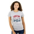 thumbnail image 1 of Christian Gals Worry Less Pray Womens Slim Fit Graphic Tee Brisco Brands S, 1 of 5