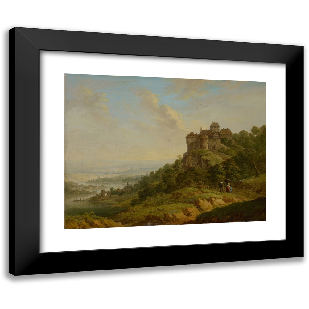 Christian Georg Schütz the elder 18x15 Black Modern Framed Museum Art ...