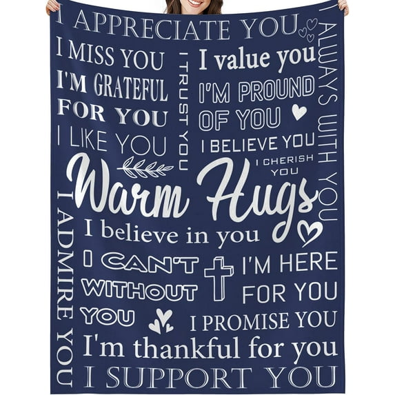 Christian Get Well Gifts for Women, Inspirational Religious Birthday Gifts Friendship Faith Based Gifts Throws Blanket 50"x60" with Bible Verse Saying