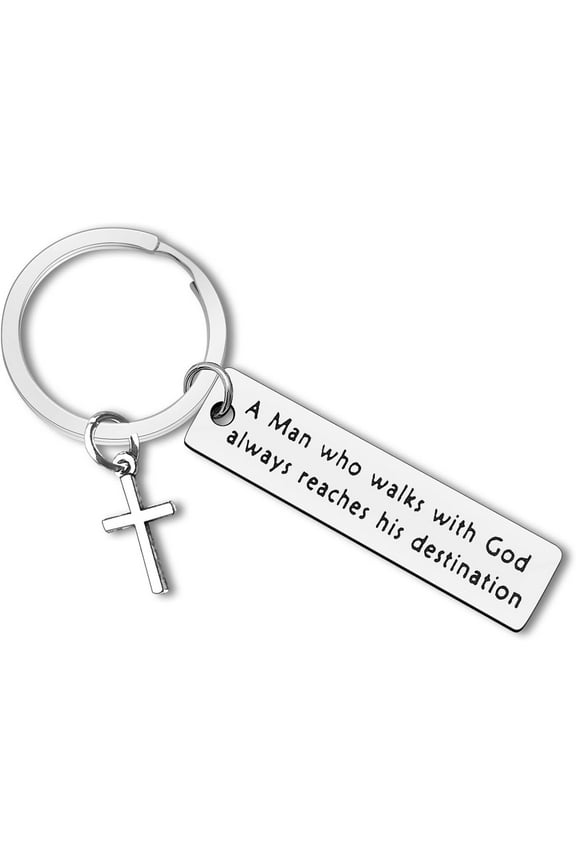 Christian Gift Keychain Religious Gift Bible Verse Keyring Baptism Christmas Easter Birthday First Communion Gift