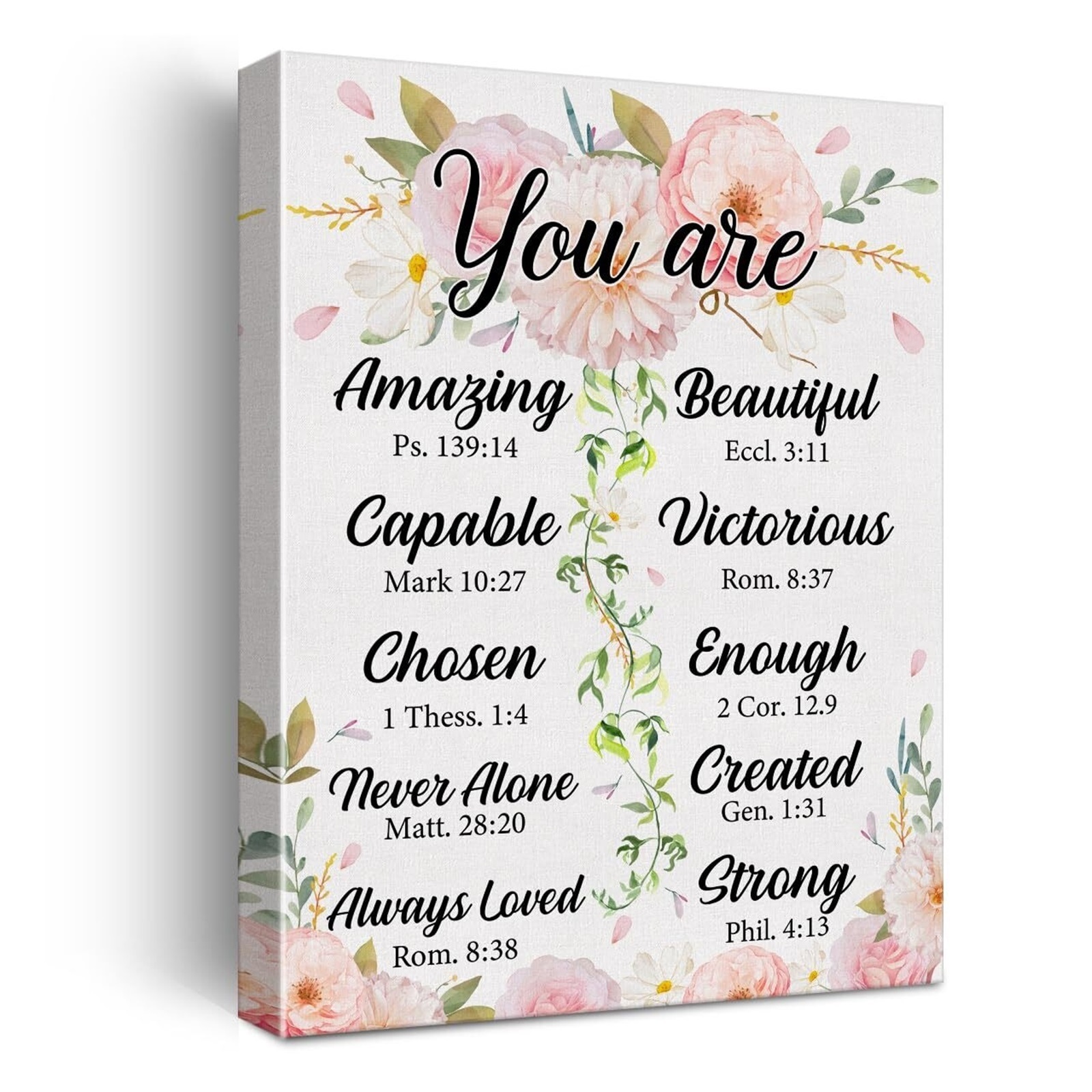 Christian Gift for Women Her Inspirational Bible Verse Wall Art poster ...