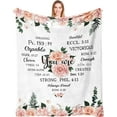 thumbnail image 1 of Christian Gifts Blanket 40"x50" - Religious Gifts for Women - Christian Birthday Gifts - Best Christian Inspirational Gift - Faith Gifts for Women Throw Blankets - Awesome Spiritual Gifts Idea, 1 of 6