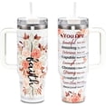 thumbnail image 1 of Christian Gifts For Women - 30 OZ Christian Tumbler Travel Cup - Mother''s Day, Birthday, Christmas Gifts for Women - Inspirational, Catholic, Religious Gifts For Mom, Friend, Sister, Grandma, 1 of 6