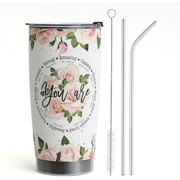 Christian Gifts For Women - Birthday Gift For Mom Friends Women Her Wife Coworkers Cups - Inspirational Religious Jesus Stainless Steel Tumblers 20oz