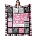 thumbnail image 1 of Christian Gifts for Men, Dad, Son, Brother, Him Blanket 60"x50" - Inspirational Religious Graduation/Birthday Gifts - Baptism Confirmation Gifts for Boys - Catholic Spiritual Gifts for Men, 1 of 5