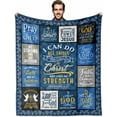 thumbnail image 1 of Christian Gifts for Men, Religious Gifts for Men Faith, Mens Christian Gift Blanket 60"X50", Spiritual Gifts for Men, Religious Inspirational Gifts for Men, Baptism Gifts for Men, 1 of 6