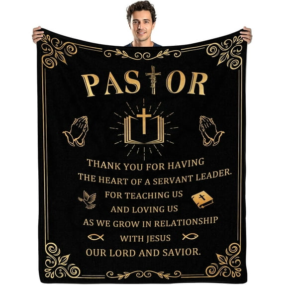 Christian Gifts for Men Women, Christian Blanket Fathers Day Blankets for Dad Grandpa Uncle Gifts Birthday Gifts for Women Men Religious Gifts Blanket Bible Verse Inspirational Gifts 50"x60"