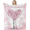 thumbnail image 1 of Christian Gifts for Teen Girls, Baptism Gifts for Women Blanket 60"X50", Christian Gifts for Women Faith, Catholic Gifts, Faith Based Gifts, Bible Gifts for Women on Birthday/Christmas, 1 of 6