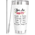 thumbnail image 1 of Christian Gifts For Women - Birthday, Christmas, Mothers Day Gifts For Women - Inspiration, Religious, Self Care, Thank You Gifts For Mom, Friend, Sister, Grandma - 20 Oz Stainless Steel Tumbler, 1 of 6