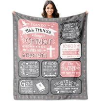 Christian Gifts for Women,Birthday Gifts for Christian Women Religious Blanket 60"x50", Religious Gifts for Women Bible, Spiritual Gifts for Women, Faith Bible Religious Gifts, Jesus Blanket