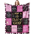 thumbnail image 1 of Christian Gifts for Women Blanket Religious Soft Warm Throw Blanket Religious Gifts for Women Christian Merch Inspirational Gifts for Praying Faith Woman Men 60"x50", 1 of 6