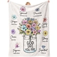 thumbnail image 1 of Christian Gifts for Women, Christian Blanket with Flowers, Inspiration Gifts for Women, Encouragement Religious Gifts, Faith Birthday Blanket for Women, Mothers Day Christmas Easter, Nourishing Soul, 1 of 7