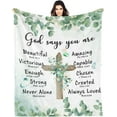thumbnail image 1 of Christian Gifts for Women, Christian Blanket, Religious Gifts for Women Faith, Christian Gifts, Bible Verse Inspirational Gifts Throw Blankets 80"x60", 1 of 6