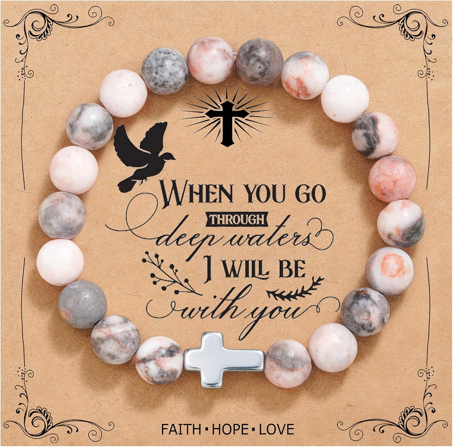 Christian Gifts for Women Cross Beads Bracelet Catholic Religious Jewelry Mothers  Day Birthday Christmas Gifts for Women Mother Daughter Sister Girlfriend  Grandma Wife - Walmart.com, image size:1500x1482