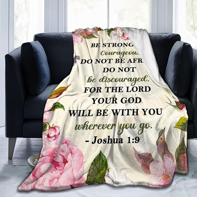 Christian Gifts for Women Faith Bible Verse Fleece Blankets Religious