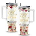 thumbnail image 1 of Christian Gifts for Women - Faith Bible Verse Gifts Baptism Tumbler - Inspirational Religious Birthday Gift for Women - Catholic Spiritual Christmas Gift Coffee Cup for Girl Friends 40oz, 1 of 6