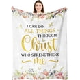 thumbnail image 1 of Christian Gifts for Women Faith, Gifts for Christian Women, Religious Gifts for Women Christian, Christian Women Christmas Birthday Gifts, Christian Religious Bible Verse Prayer Blanket 60"x80", 1 of 6