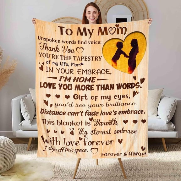 Christian Gifts for Women, Inspirational Bible Verse Blanket Religious Gifts for Women Spiritual Scriptures Healing Prayer Throw Blanket Women Gifts for Mother''s Day Birthday (Mom 2, 50" x 60")