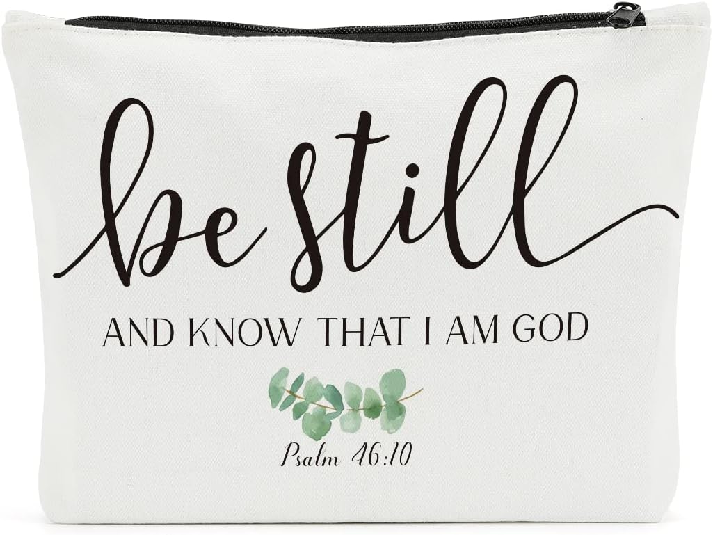 Christian Gifts for Women, Inspirational Makeup Bag, Bible Verse Religious Gift Scripture Quotes