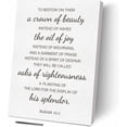 thumbnail image 1 of Christian Gifts for Women Men - To Bestow on Them Isaiah 61:3 Bible Verse Scripture Prayer Wall Art - Bereavement Gifts for Loss of Someone, Sympathy Gifts Condolence Gifts Grieving Gifts, 1 of 6