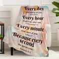 thumbnail image 1 of Christian Gifts for Women Religious Gifts 60x80 inch Throw Blanket with Inspirational Thoughts and Prayers-Religious Throw Blanket Catholic Gifts Birthday Gifts Spiritual Gifts for Women, 1 of 6