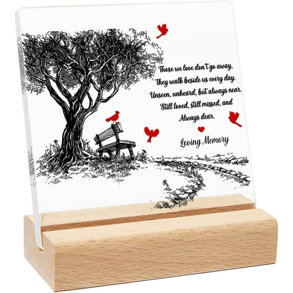 Christian Gifts for Women, Scripture Gifts for Women Inspirational Gifts with Bible Verse and Prayers Religious Gifts for Best Friends - Clear Plaque Sign With Wooden Stand