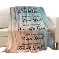 Christian Gifts for Women, Soft Religious Gifts for Women Catholic Bible Verse Prayer Couch Blanket, Inspirational Spiritual Scriptures Religious Throw Cozy Blanket Birthday Gifts for Women 40"X 50"