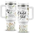 thumbnail image 1 of Christian Gifts for Women - Stainless Steel 40 Oz I Am a Child of God Gifts for Women Tumbler with Handle - Mothers Day, Birthday Gifts for Women, Christian Faith Jesus God Bible Verse Religious Gifts, 1 of 6