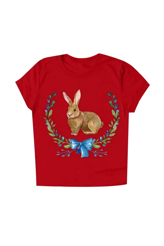 Christian Gifts for Women Cotton Blendshort Sleeve Fashion Jesus Shirt for Women,Red,S