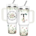 thumbnail image 1 of Christian Gifts for Women, Initial T Tumbler 40Oz with Handle and Straw, Religious Inspirational Gifts for Women Christmas Birthday, 1 of 6