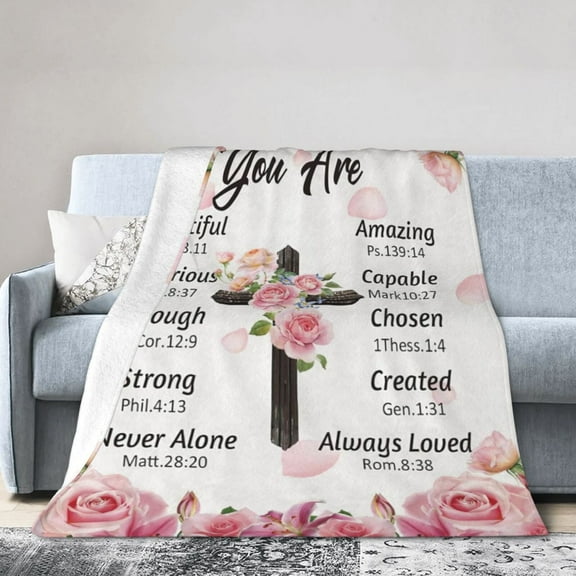 Christian Gifts for Women - Inspirational Friendship Blankets, Religious Gifts for Sister, Friend,Coworker, Mom 50x40